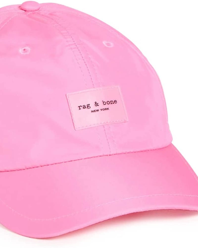 Front of a size one-size-fits-all Women'S Addison Baseball Cap In Pink in Pink by Rag & Bone. | dia_product_style_image_id:355871